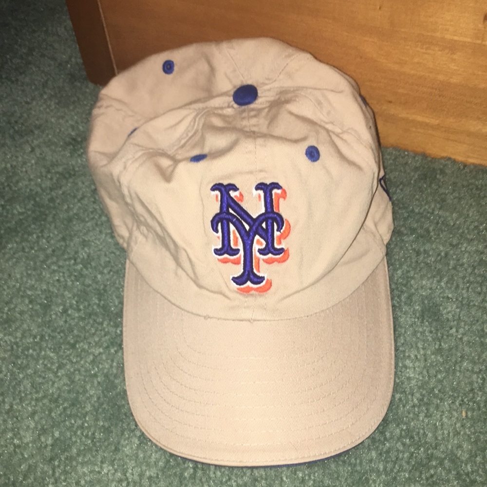 NY Mets Tan Baseball Hat